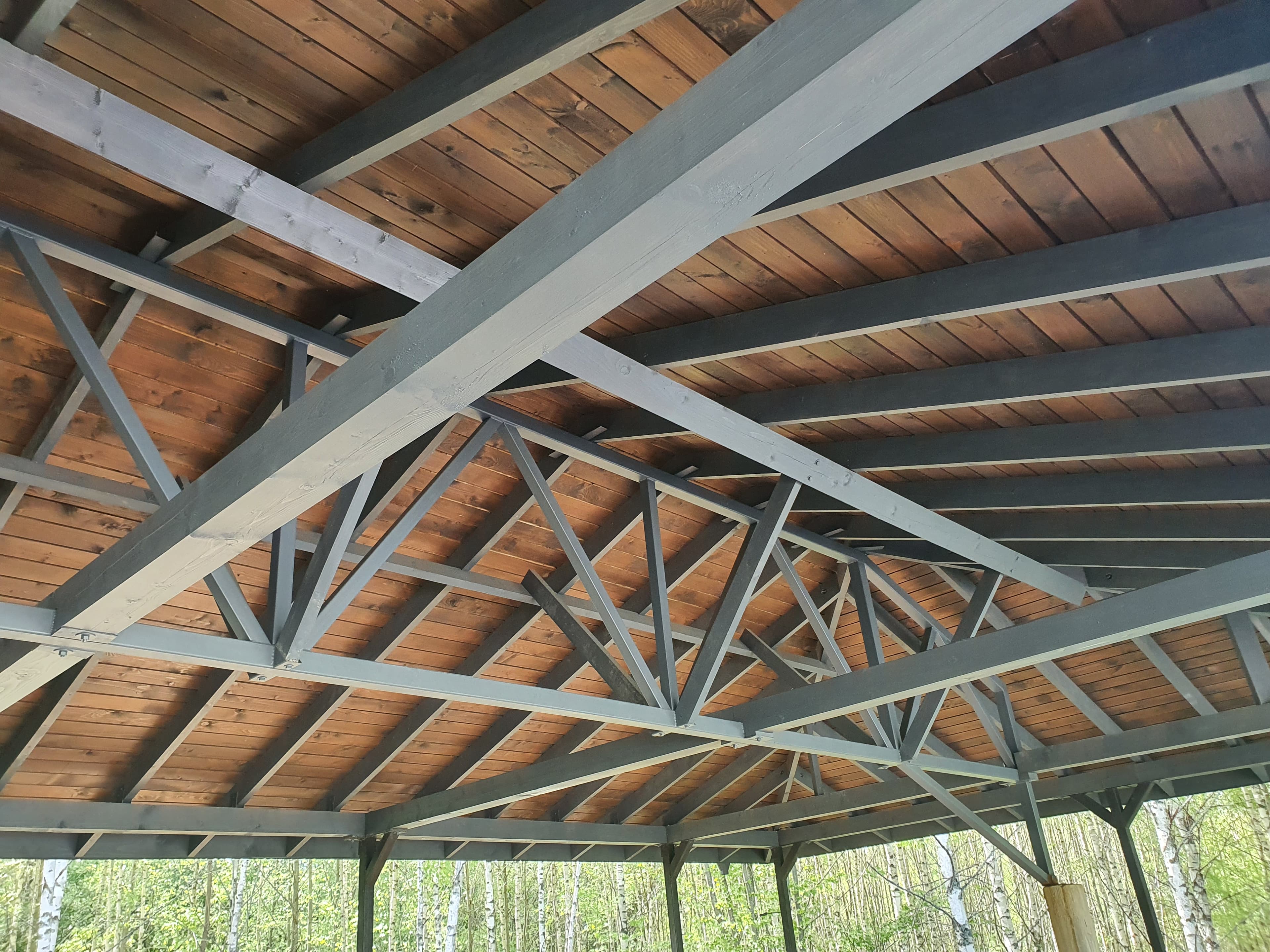 Индивидуальный навес для машин совмещенный с верандой и крыльцом - view 6