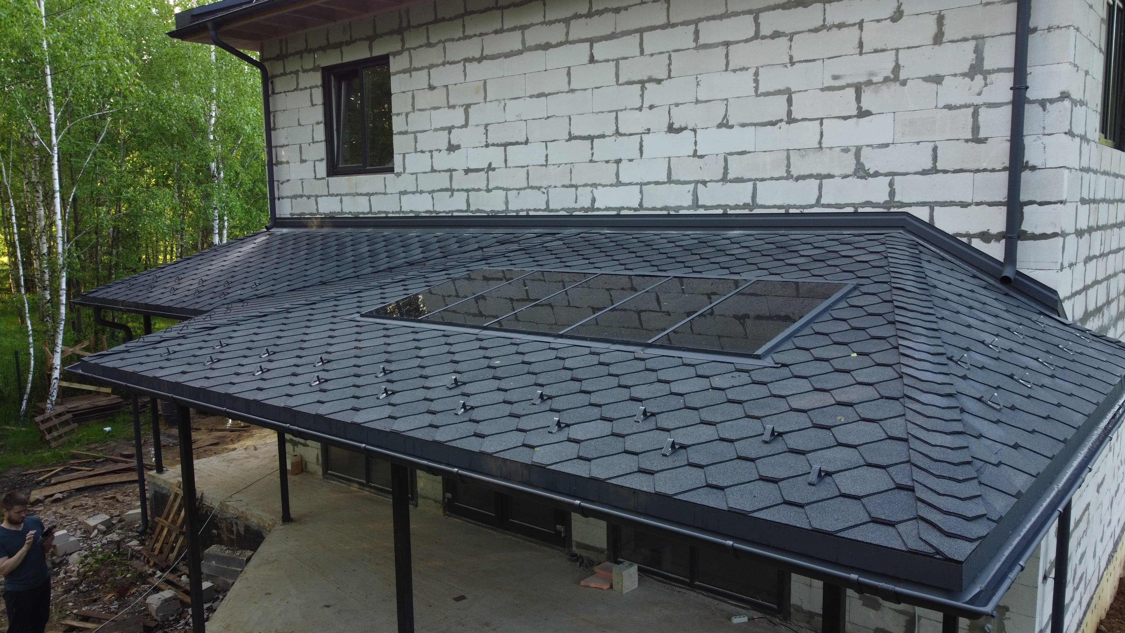 Индивидуальный навес для машин совмещенный с верандой и крыльцом - view 3