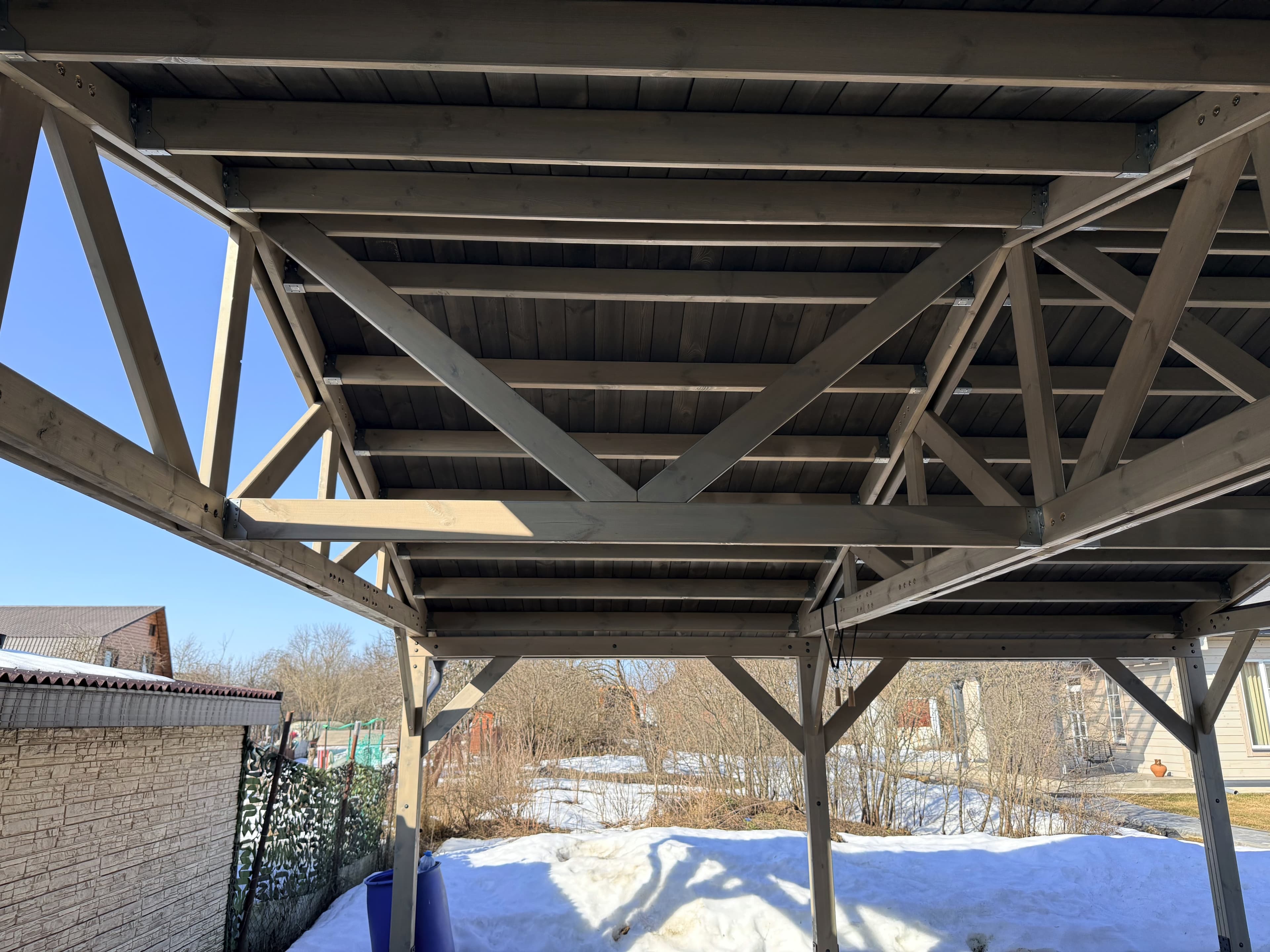 Навес для авто 7,5×6м - view 6