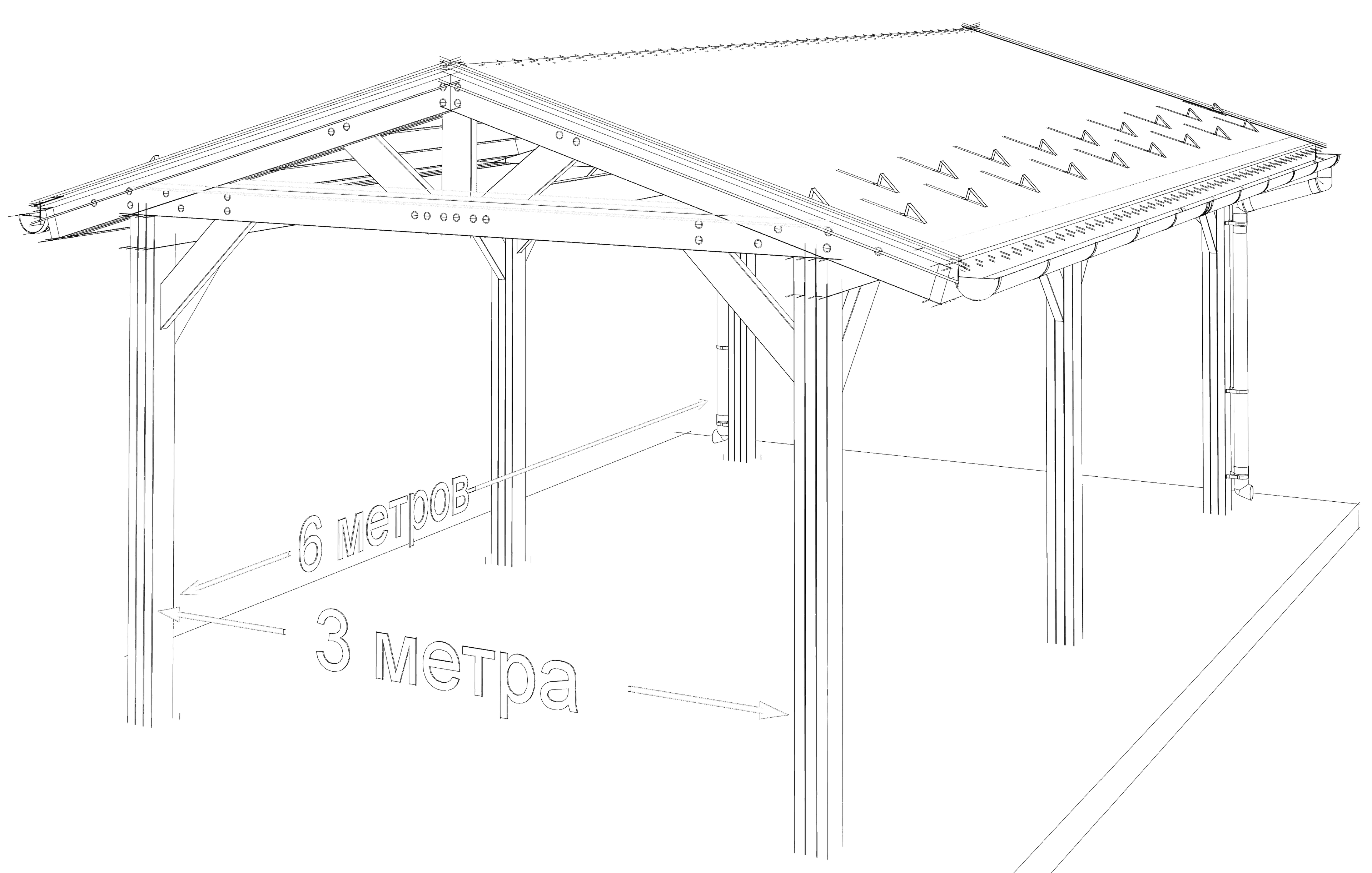 Беседки из бруса