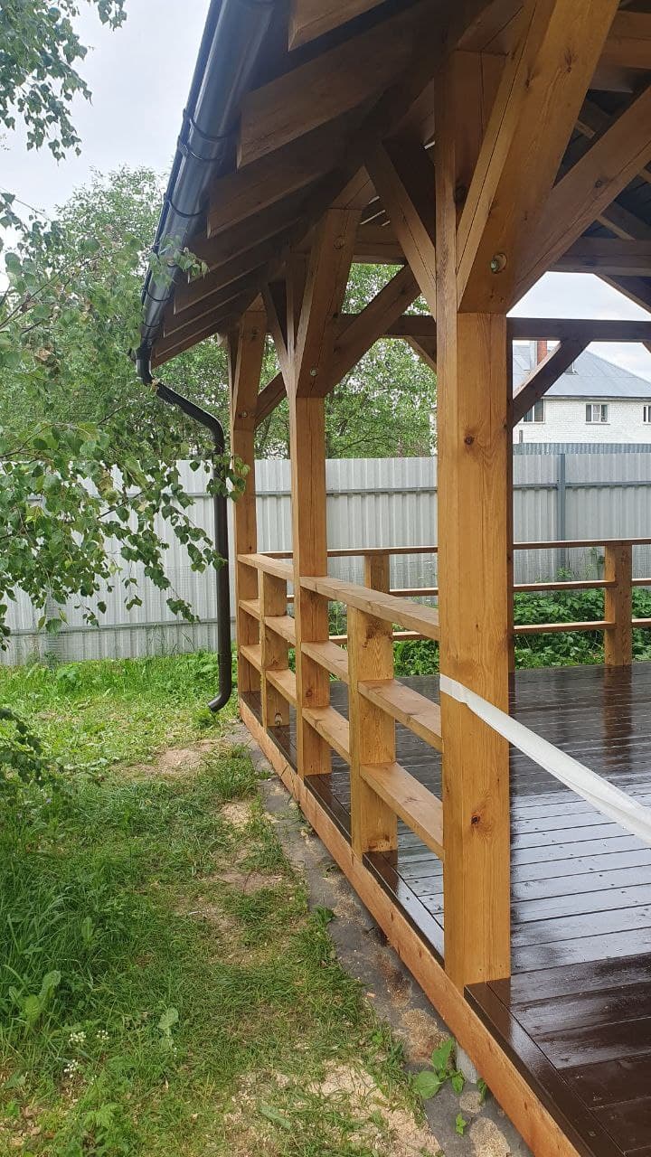 Беседка 6×6м из бруса - фото 3